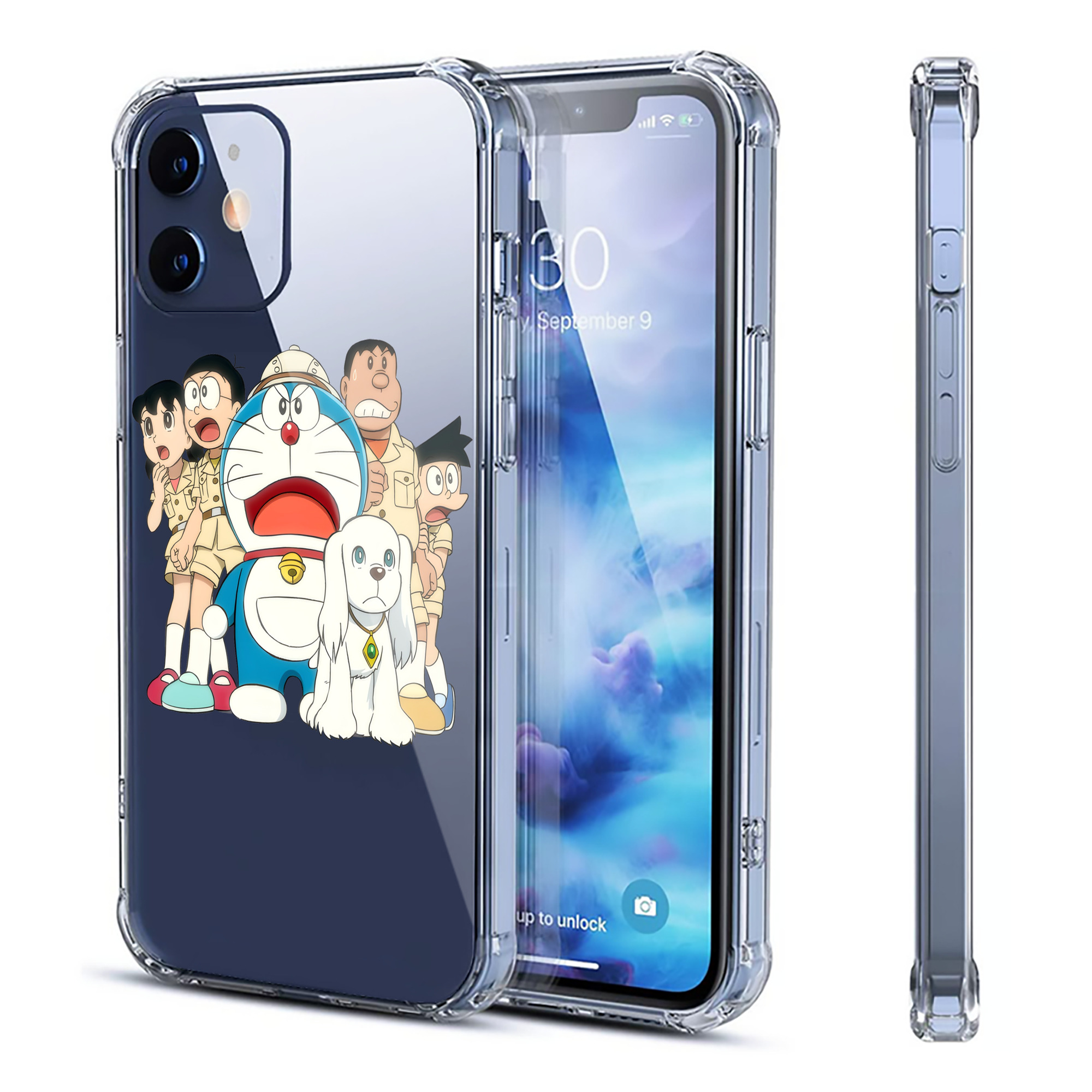 （画像用） ドラえもん Doraemon 【iPhone 12シリーズ対応】透明スマホケース（クリアソフトケース）